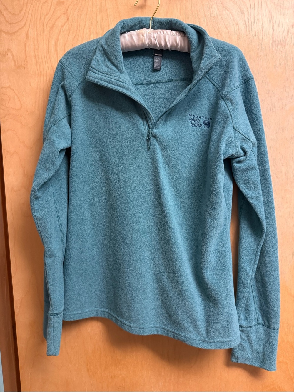 Mountain Hardwear Teal Quarter-Zip Fleece Pullover
